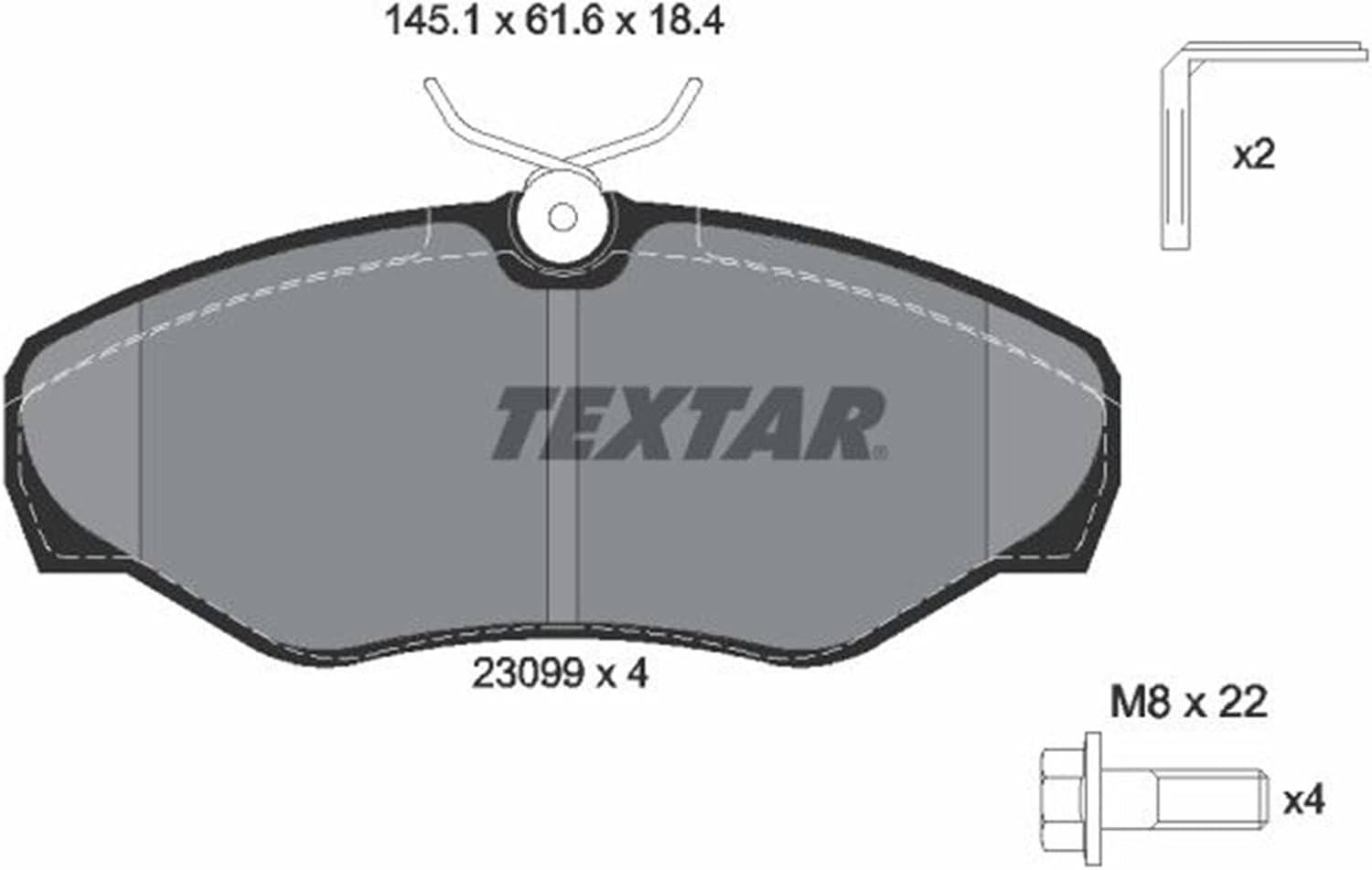 Textar 2309902 Brake Pad Set