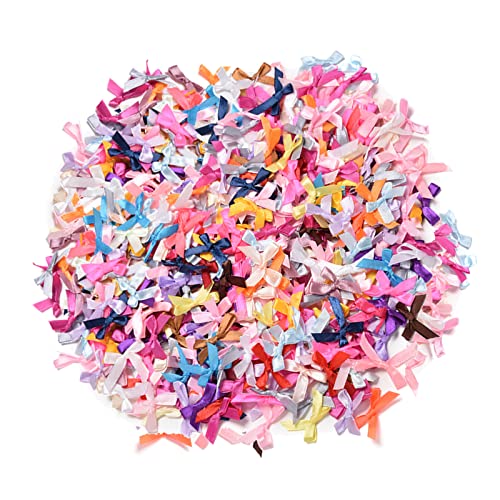 VBS Mini-Schleifen Mit Punkten | 100 Stück, Ca. 3x1,5 Cm, Aus Polyester – Bunte Schleifen Für Basteln, Karten & Schmuck