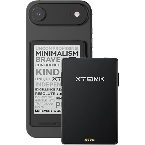 XTEINK X3 eBook Reader (Developer Edition), 3.7" Pocket E-Ink eReader, Ultra-Thin 0.2", 2 oz, Magnetic-Ready Pogo-Pin Charging, Gyroscope Page-Turn, Distraction-Free Reading, 16GB, Space Black