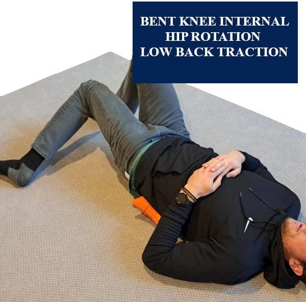 Miniatura 6 de Paquete de tracción de espalda baja de 3 minutos al día, estirador de espalda de descompresión espinal con almohada de descompresión para tracción