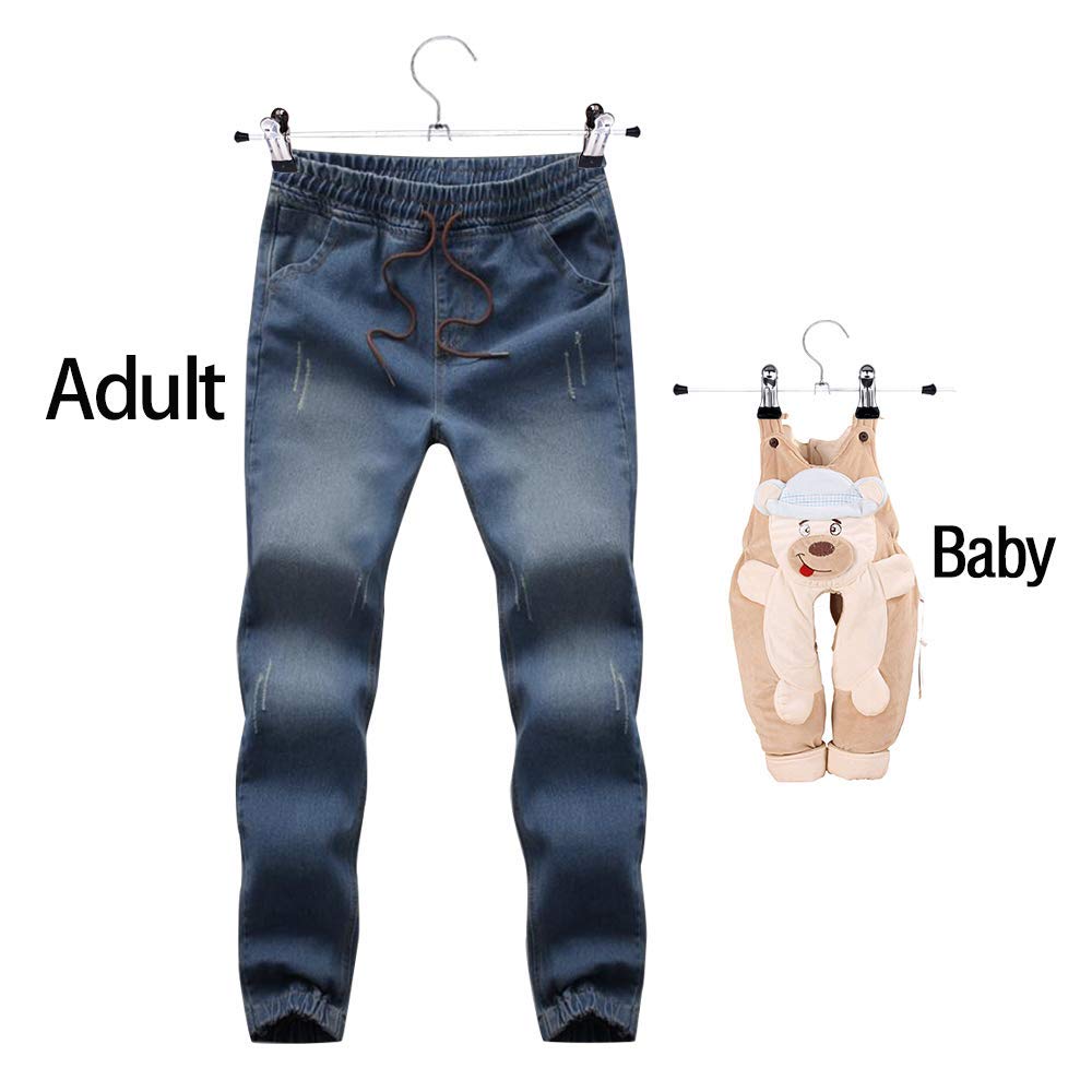 NORTHERN BROTHERS Appendini per pantaloni, gonne, con clip, pantaloni, pantaloni, salvaspazio, per pantaloni, gonne, pantaloni, vestiti, confezione da 40
