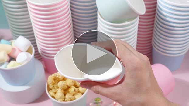 Amazon.com: 100 Pieces 8 oz Ice Cream Cups with 100 Pieces