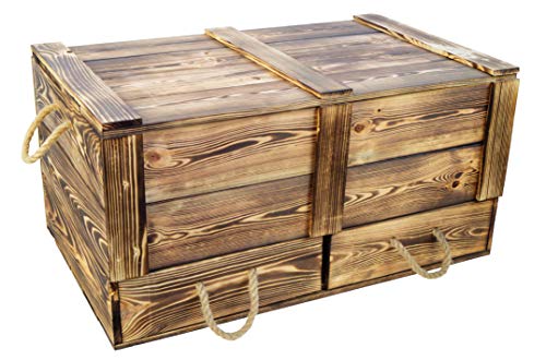 Kistenkolli Altes Land grosse Holztruhe Aufbewahrungskiste...