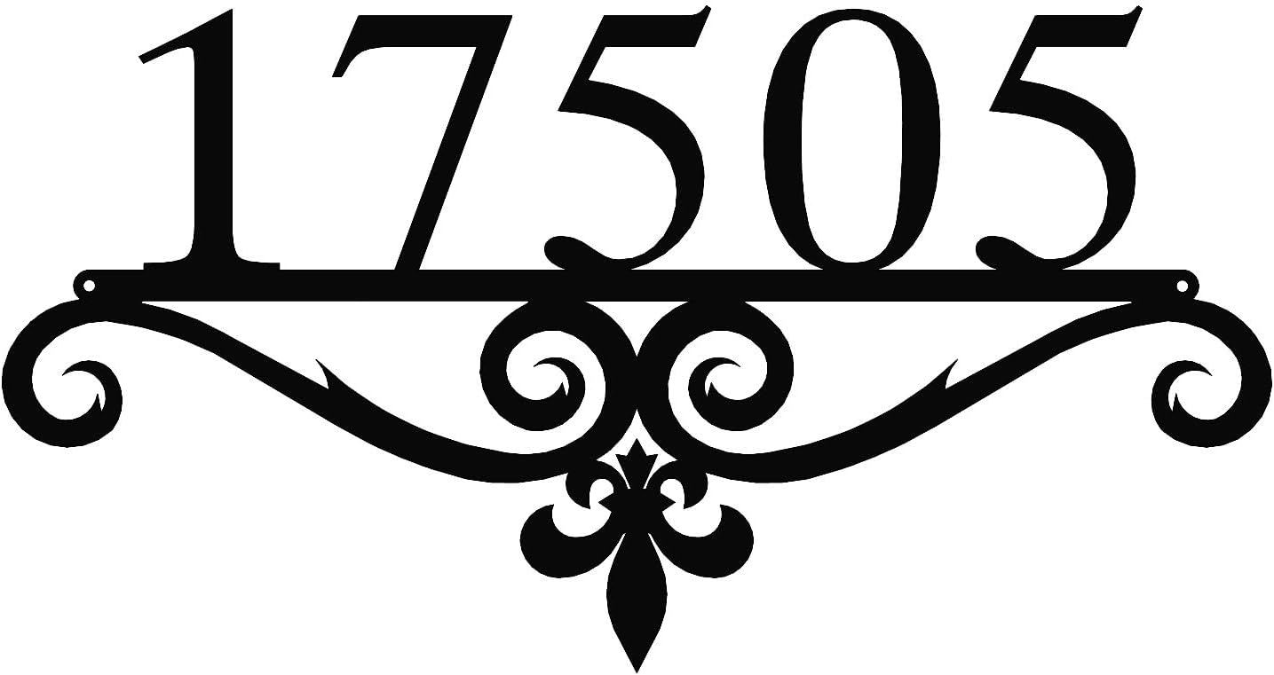 Le Fleux Address Sign by Sea Biscuit Metal Designs