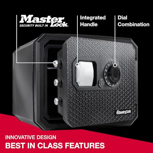 SentrySafe Fireproof and Waterproof Shelf Safe, Large Home or Office Safe with Dial Combination Lock and Override Key, 0.81 Cubic Feet, FPW082KSB