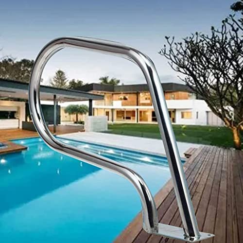 Pasamanos de acero inoxidable para piscina, pasamanos de seguridad resistente con cubierta de asa para piscina enterrada, spa, parque acuático