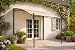 DEGAMO Anbaupavillon Mantova 300x250cm, Stahlgestell schwarz + Dach wasserdicht Ecru