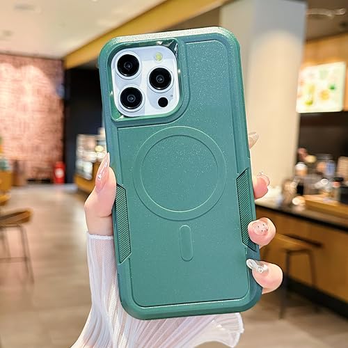 Coque magnétique iPhone 15 Pro double couche de luxe mat