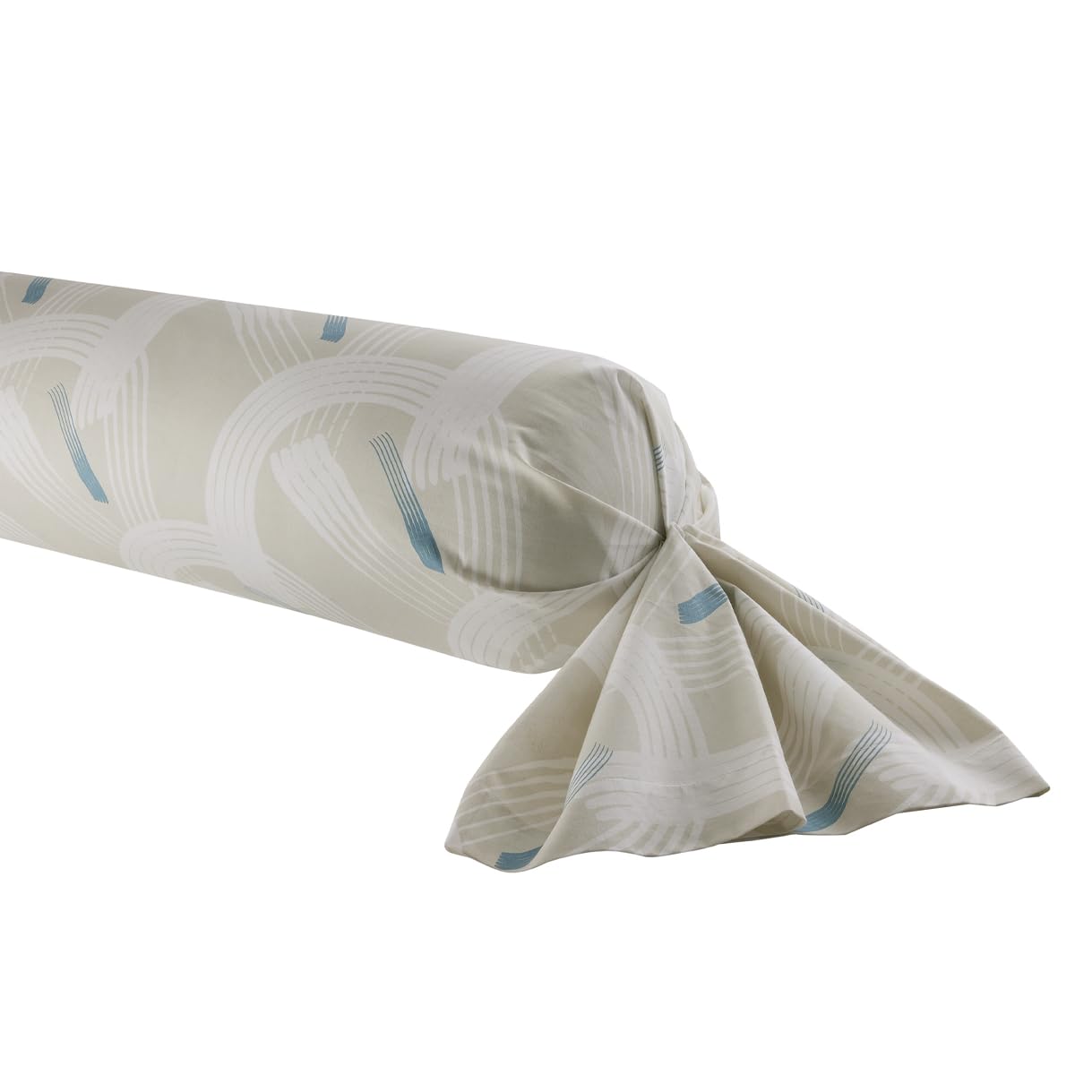 Printed Cotton Bolster Cover, Made in France, GABIN, 43 x 185 cm, Origin