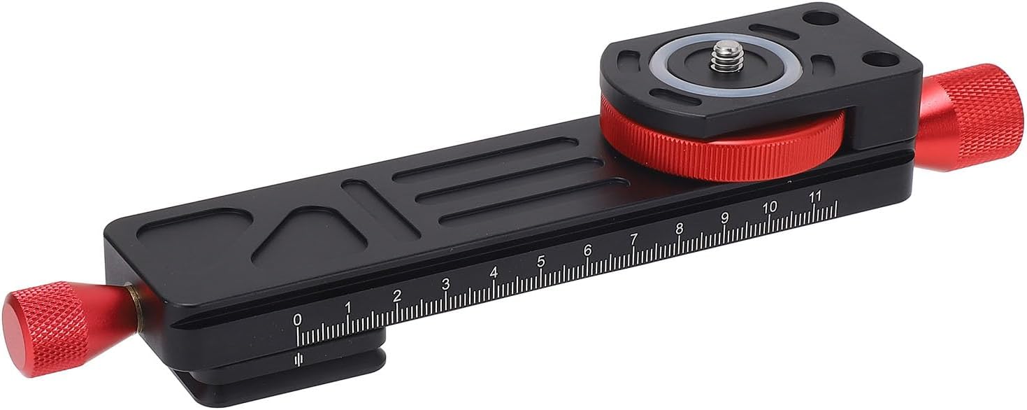 Yctze W 160 Macro Photography Rail Slider - High Accuracy Aluminum Alloy Slider with Arrow Storage Case Plate for Mirrorless Cameras