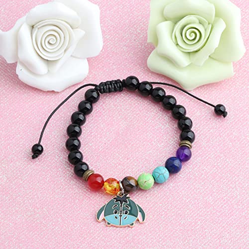 Image of FEELMEM Donkey Cartoon Charm Beads Bracelet Donkey Lover Inspiration Gift Movie Inspired Gift Donkey Fans