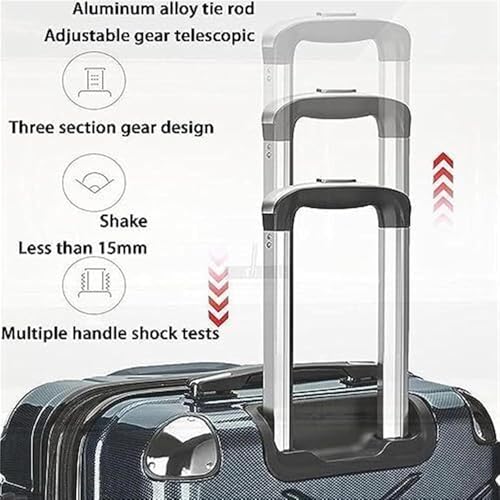 Travel Suitcase 3-Piece Luggage Set, Large Capacity ABS+PC Hard Shell, Carry-On & Checked Luggage with TSA Lock, 360° Swivel Wheels, 20+24+28in3
