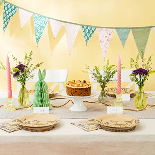 Green and Pink Fabric Bunting - 3m, Meadow - Image 4