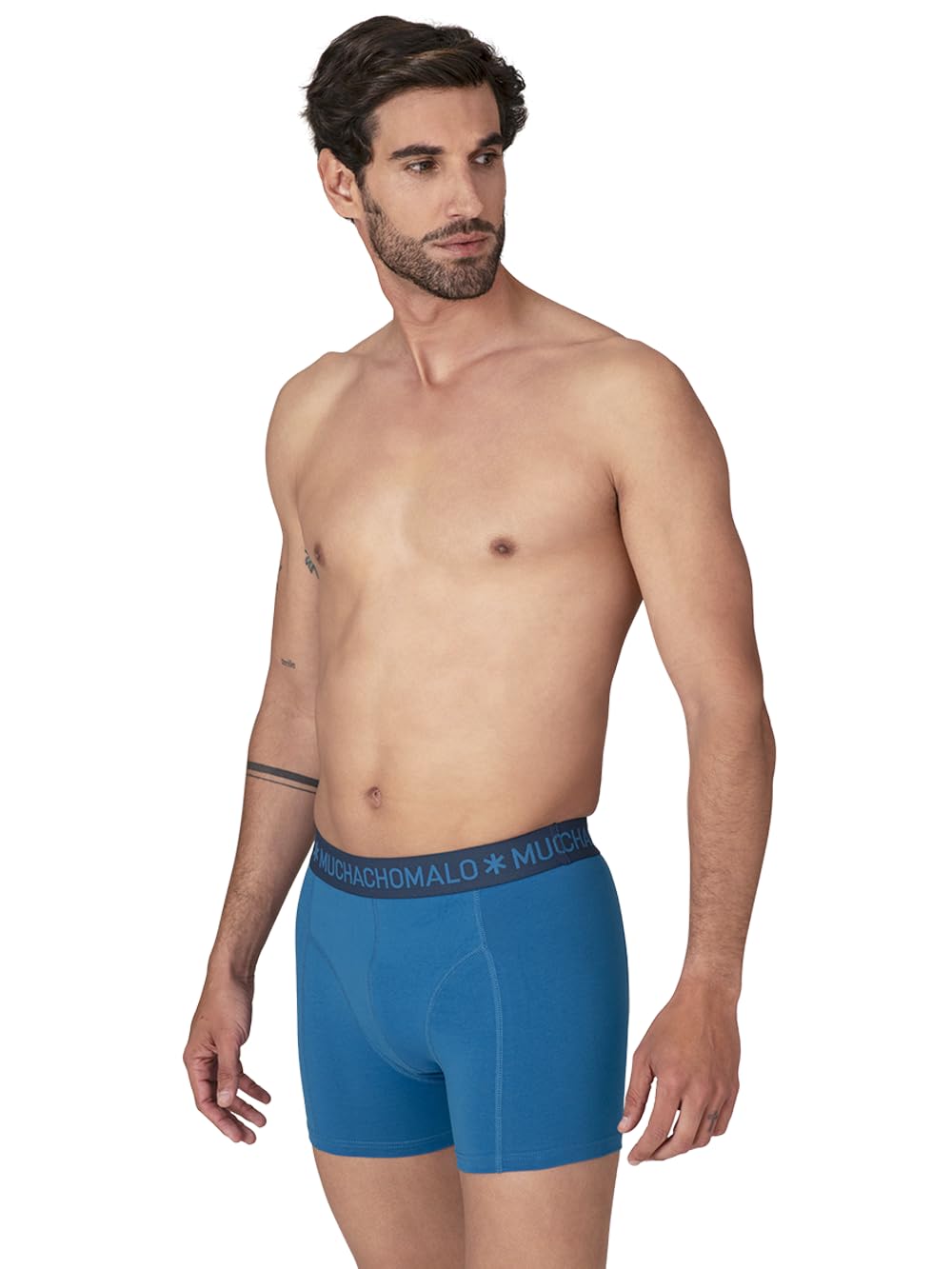 Muchachomalo Boxer da Uomo, Biancheria Intima da Uomo in Cotone, Multipack da 4 Pezzi, Boxer con Stampa, vestibilità Classica, con Fascia Elastica in Vita
