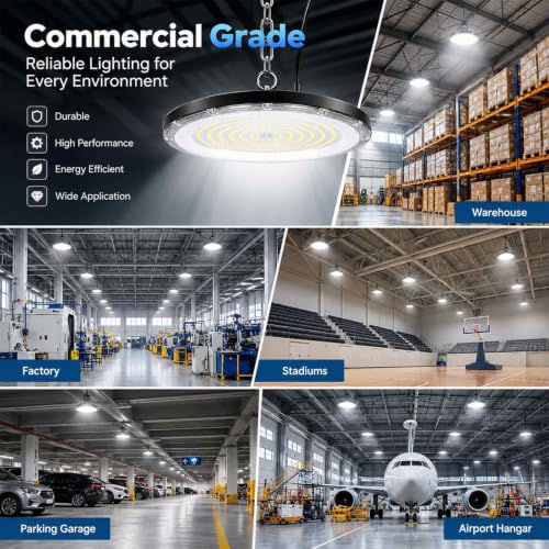 DragonLight UFO LED High Bay Lights 200W 27000LM - Image 7