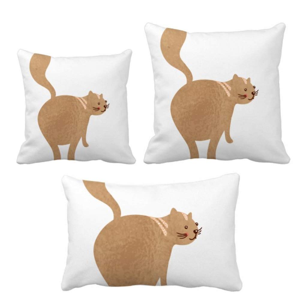 Coussins pour canapé chat marron contre le mal de dos et pour embellir un salon terne
