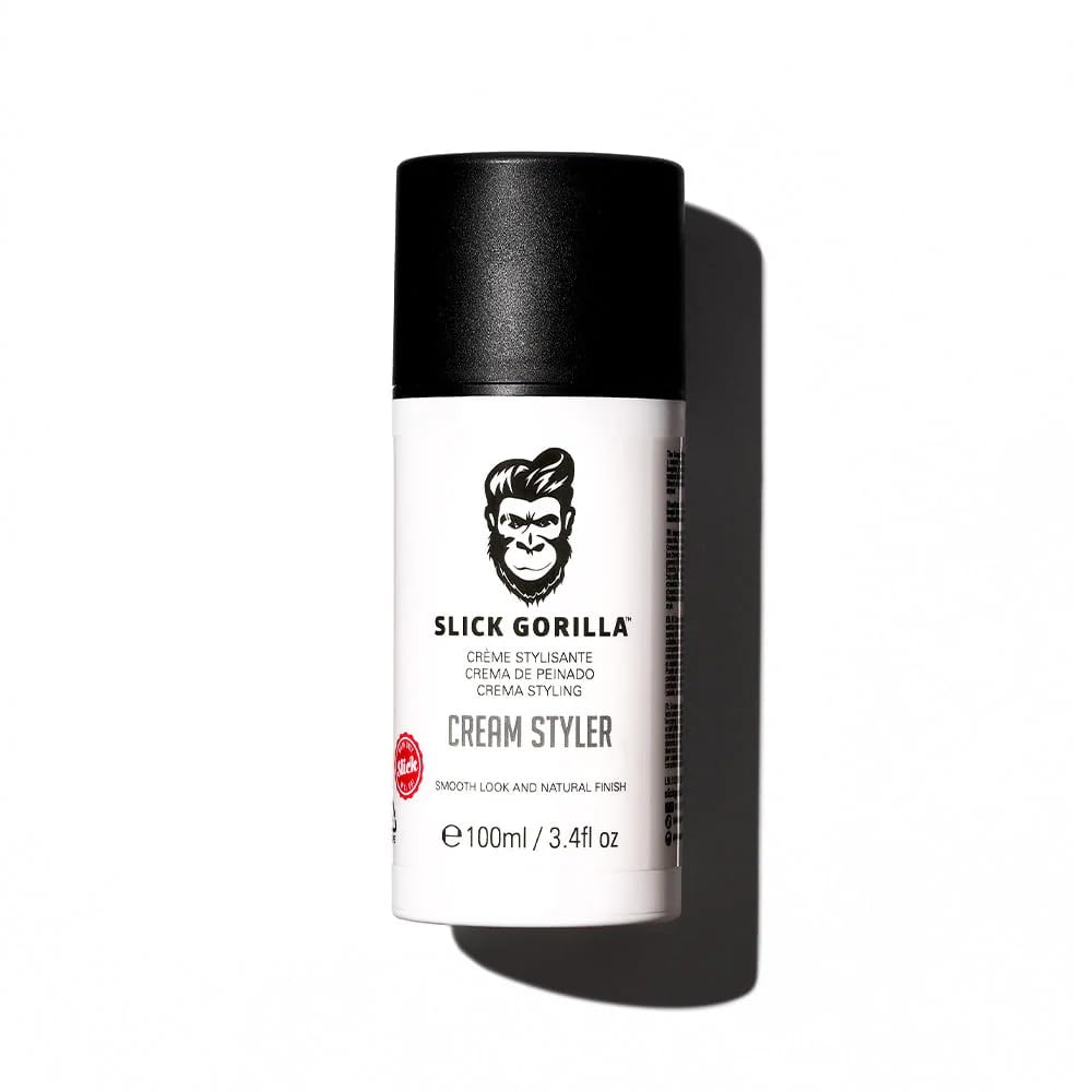 Slick Gorilla Hair Styling Cream for Men, Medium Hold, 3.38 Fl Oz