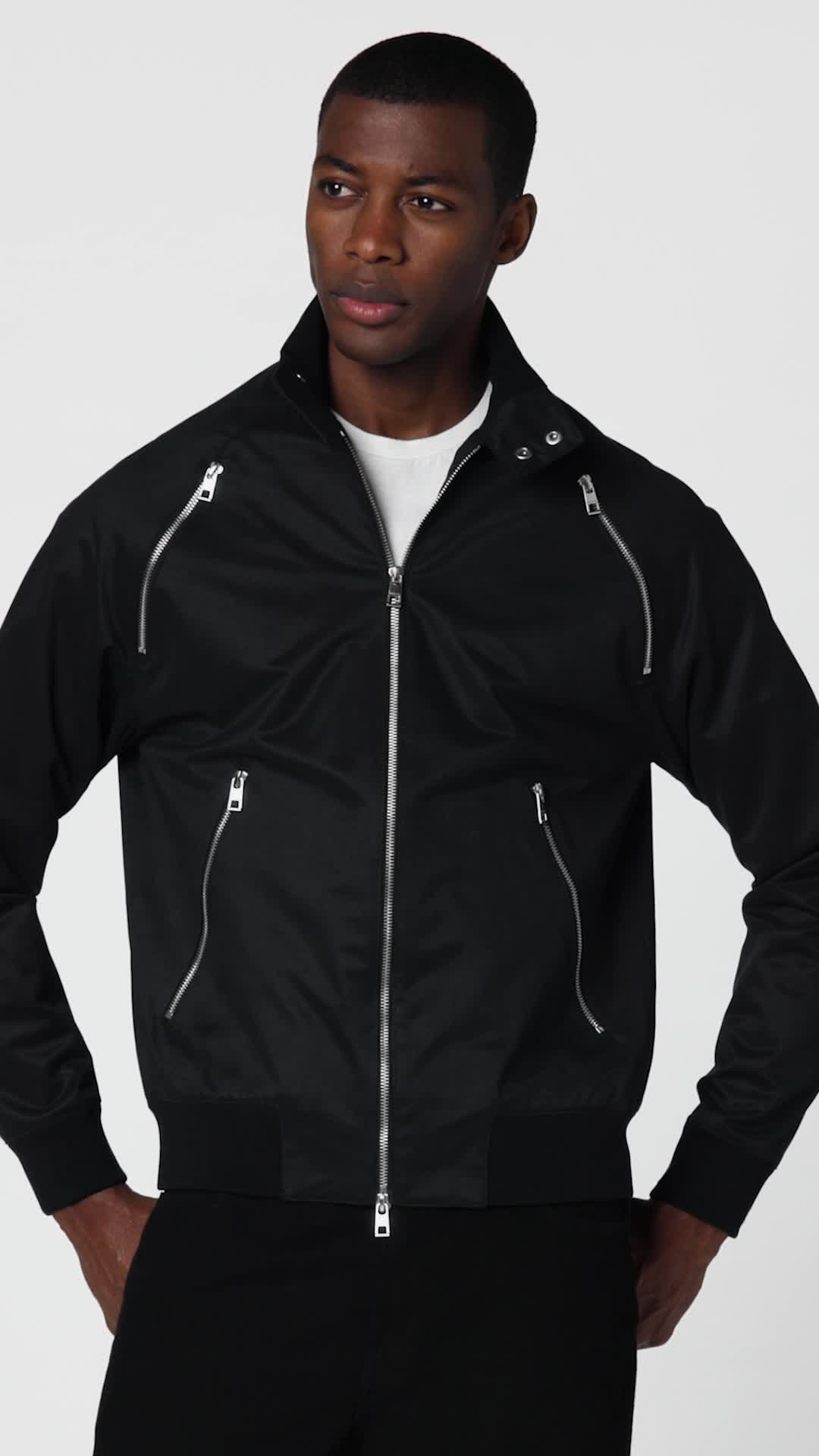 Michael Kors Men's Harrington Jacket, Black, XS at Amazon Men's