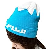 おもしろニット帽子 防寒 伸縮性 あったかい ニットキャップ おもしろい 帽子 スキー スノーボード パロディー (富士山)
