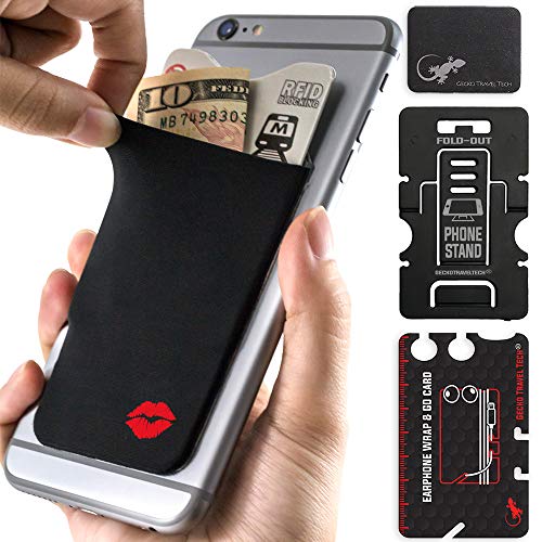 Lips cell phone card holder - Lipstick phone card holders - lipstick holder stick on card holder