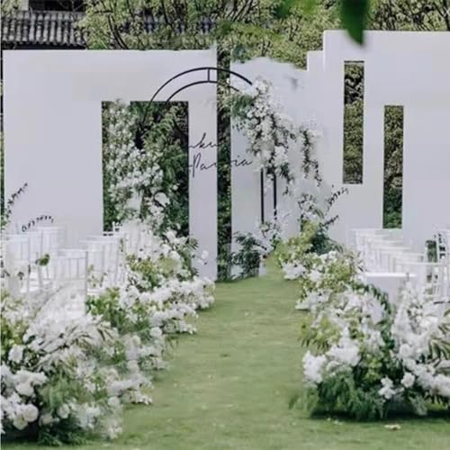 Arche de mariage robuste dorée et blanche en métal haut de gamme - 4