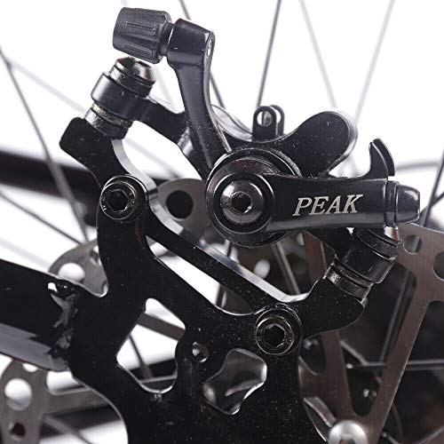 BJTDLLX Vouwfiets, 26 inch, vouwfiets, 21 versnellingen, V, rem, fiets, mountainbike, mountainbike, racefiets voor heren… - Afbeelding 7