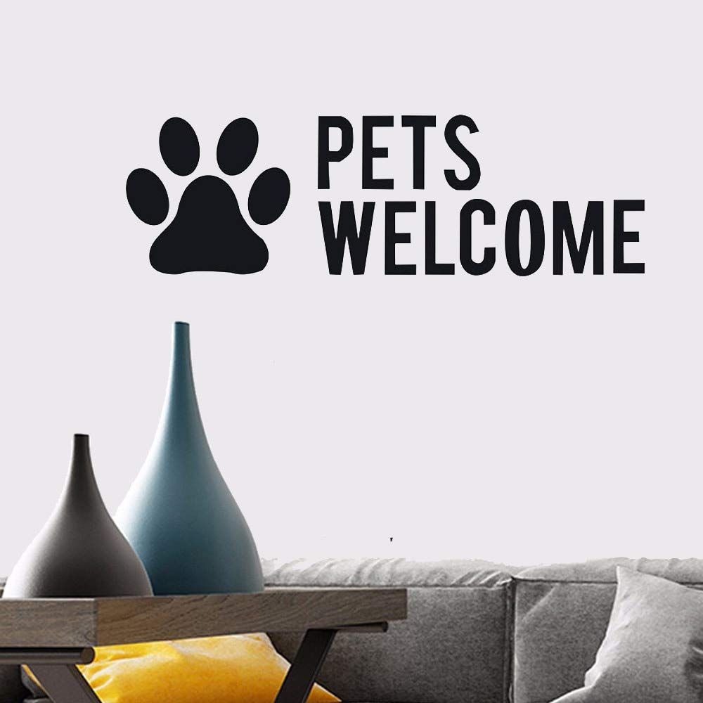 Funny Dog Cat Paw Print Wall Decals - FREE SHIPPING -5
