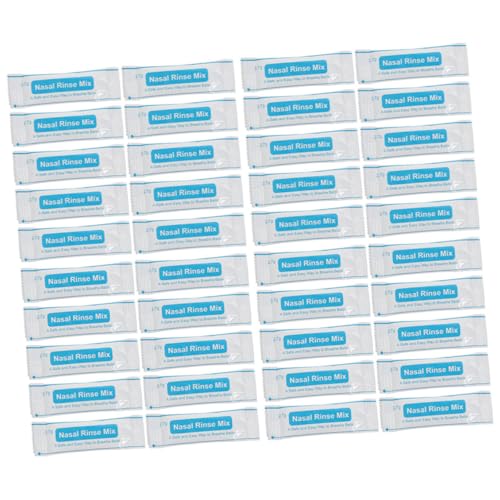 SAFIGLE 80pezzi Bustine per Lavaggi Nasali Pulizia Cavità Nasale Soluzione Salina Detergente Protettore Uso Quotidiano Trasporto Casa Viaggio Ufficio Lavoro