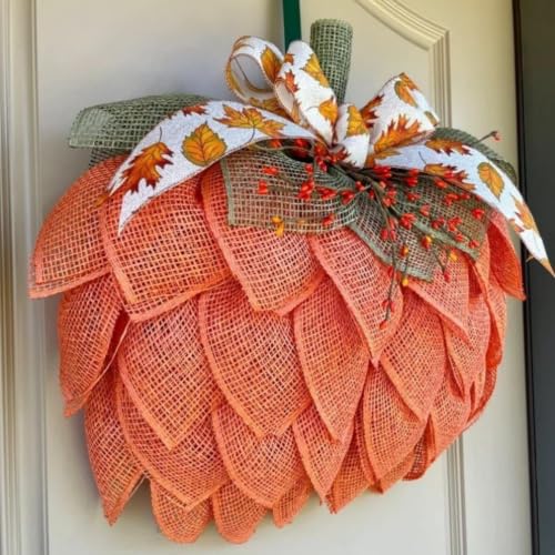 Thanksgiving Artificial Pumpkins for Porch Fall Wreaths for Front Door - image 3