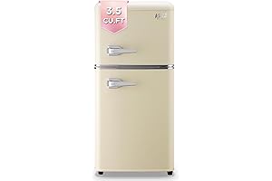 Krib Bling 3.5 Cu Ft Compact Refrigerator: The Retro Charm for Modern Spaces