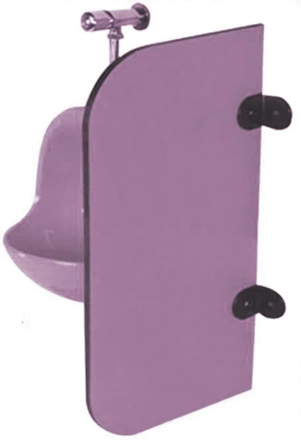 GTHTUHFD Waterproof Urinal Partitionextra Privacy & Protection Baffle For Schools Kindergartens Shopping Malls30X60Cm Toilet Partition Solution,Pink-60x60cm