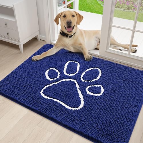 Homaxy Dog Door Mats Indoor, Super Absorbent Non Slip Doormats, Soft