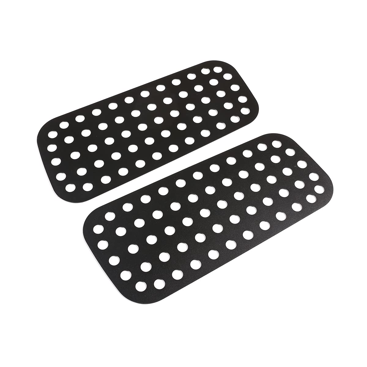 Per LR Defender 110 90 2004–2022, piastra protettiva vetri laterali, lega alluminio nero, accessori auto