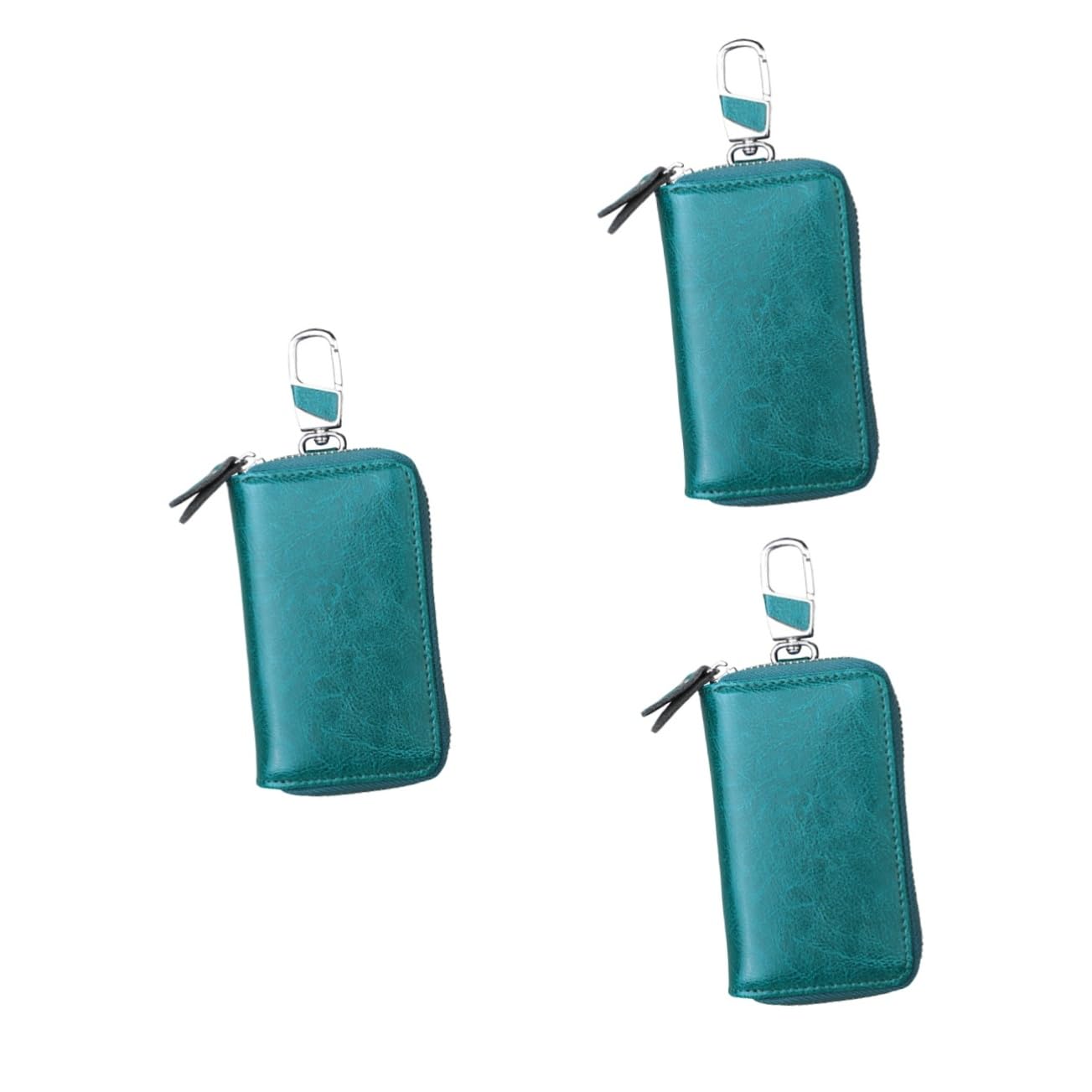 GLEAVI 3piezas Bolsa De Cintura De Cuero para Llaves De Coche Estilo Chic y Funcional Diseño Duradero y Seguro Protege Tus Llaves De Perdida y Rasguños para Tipos Mosquetón para Colgar