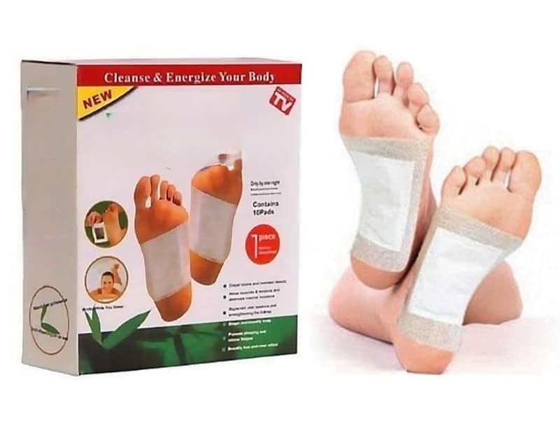 Foot Patches with Ginger, Bamboo, Salt, Vinegar, Herbal Pads for Foot Pain Relief, Heel Pain, 10 Count-image-14
