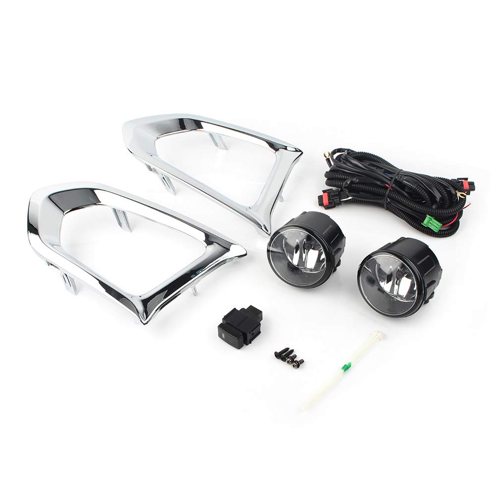 Fog Lights 1Pair Car Front Fog Light Driving Lights Lamp Assembly For Nissan Patrol Y62 2016 2017 2018