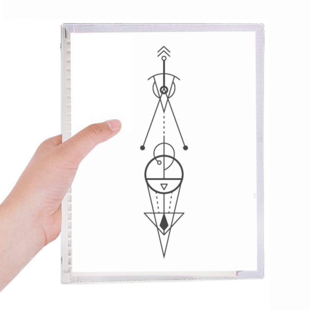 Cahier à spirale rechargeable haut de gamme Universe Totem Geometry Alien Triangle - 5