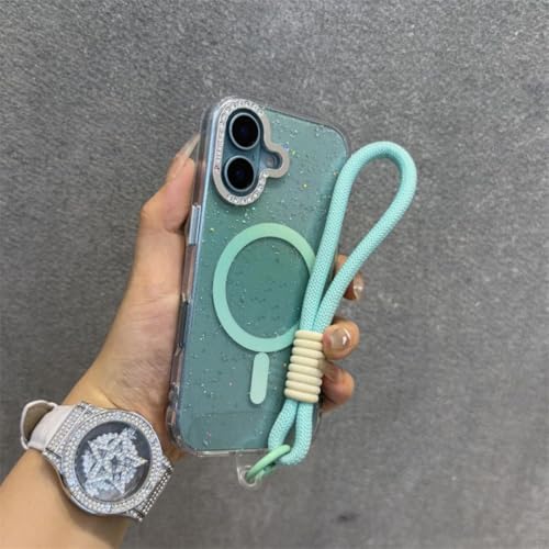 Coque de luxe à paillettes pour iPhone 16 Pro Max avec bijoux de strass