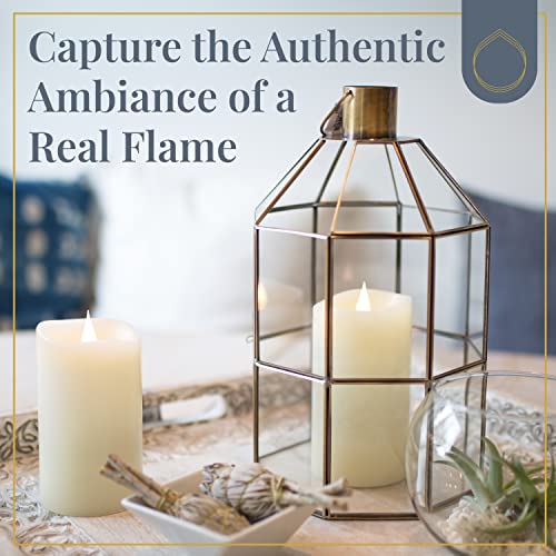 image for Simply Collected Flickering Flameless Candles Battery Operated with Ti