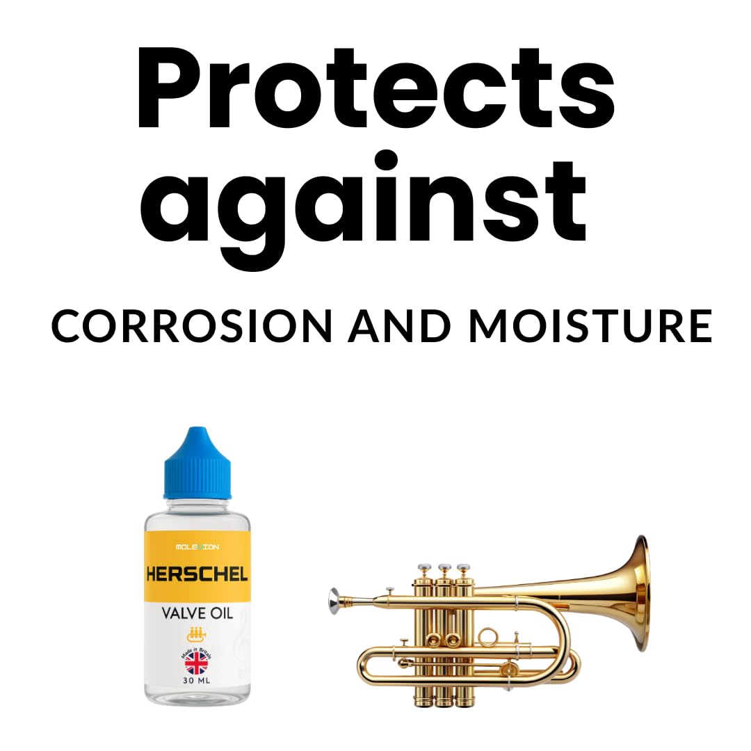 Molevion Herschel Valve Oil 30ml, Premium Fast-Action Lubricant for Trumpet Cornet, Euphonium & Other Brass Instruments - Image 3