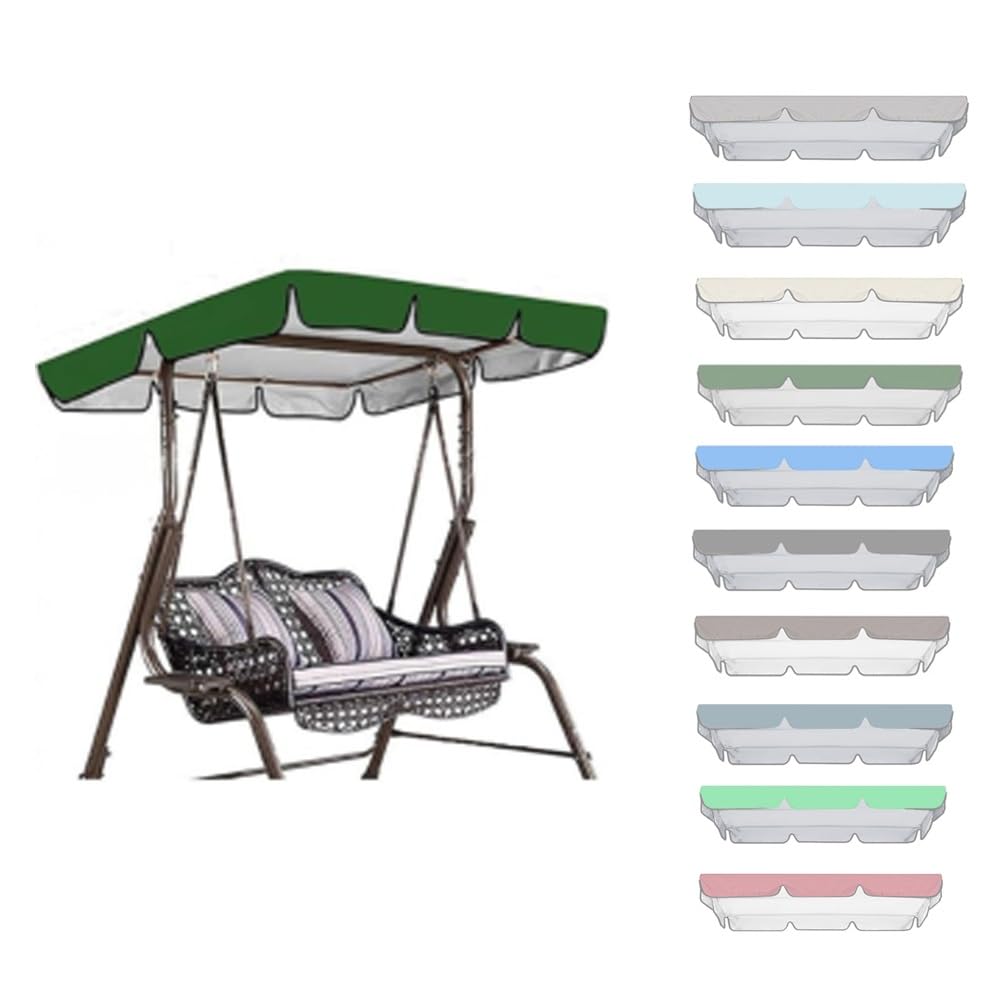 Auvent de rechange pour balancelle de jardin toit pare-soleil durable bâche imperméable extérieure