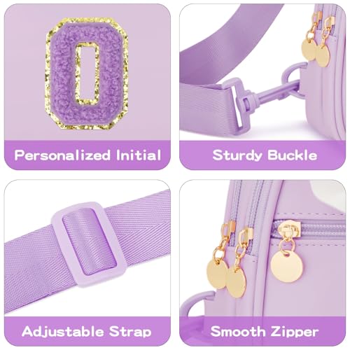 Image of Initial Sling Bag Crossbody Purse for Kids Girls Age 3-8