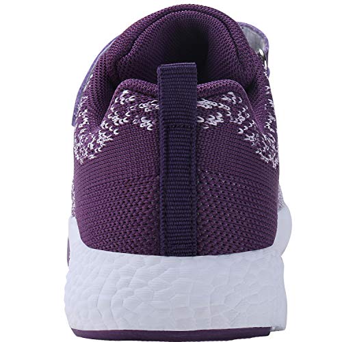 Vivay Girls Tennis Shoes Breathable Athletic Running Sneakers Casual Walking Shoes for Girls(2-Purple,Size 12 Little Kid)