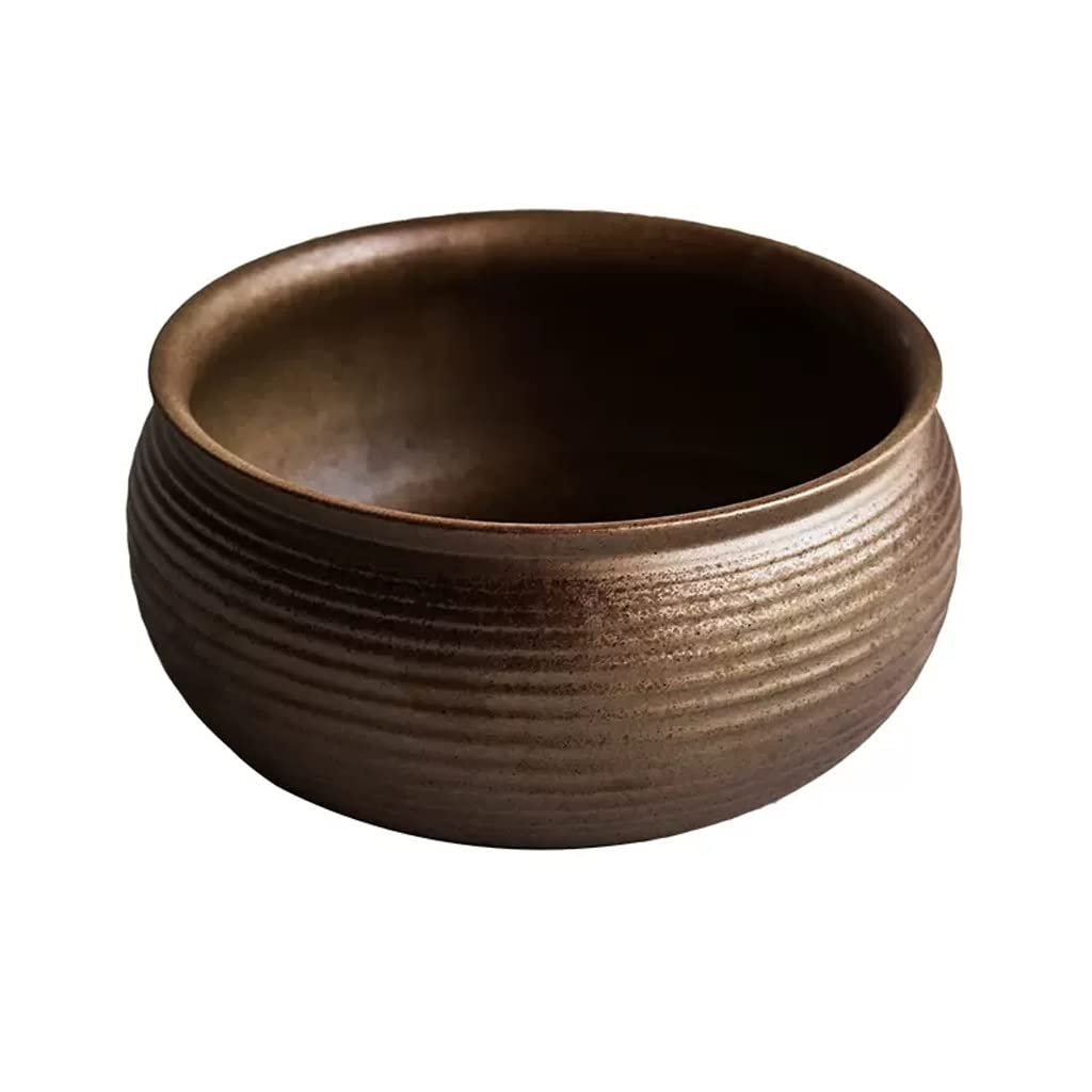 WOTZOV Salad Bowl Nordic Creative Large Noodle Bowl Household Ceramic Salad Bowl Restaurant Dessert Fruit Bowl Soup Bowl Tableware Kitchen Supplies1，D2pc