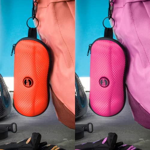 Image of BLUPOND Sunglasses Case Semi Hard EVA Shell with Metal Hanging Hook Belt Clip Sun Glasses Storage