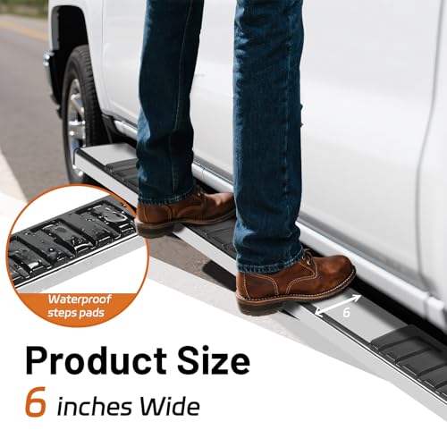Estribos Laterales Acero Inoxidable para Ford F150 y F-Series miniatura 6