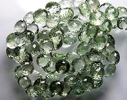Améthyste verte naturelle AAA en oignons facettés 10mm pour bijoux d'exception