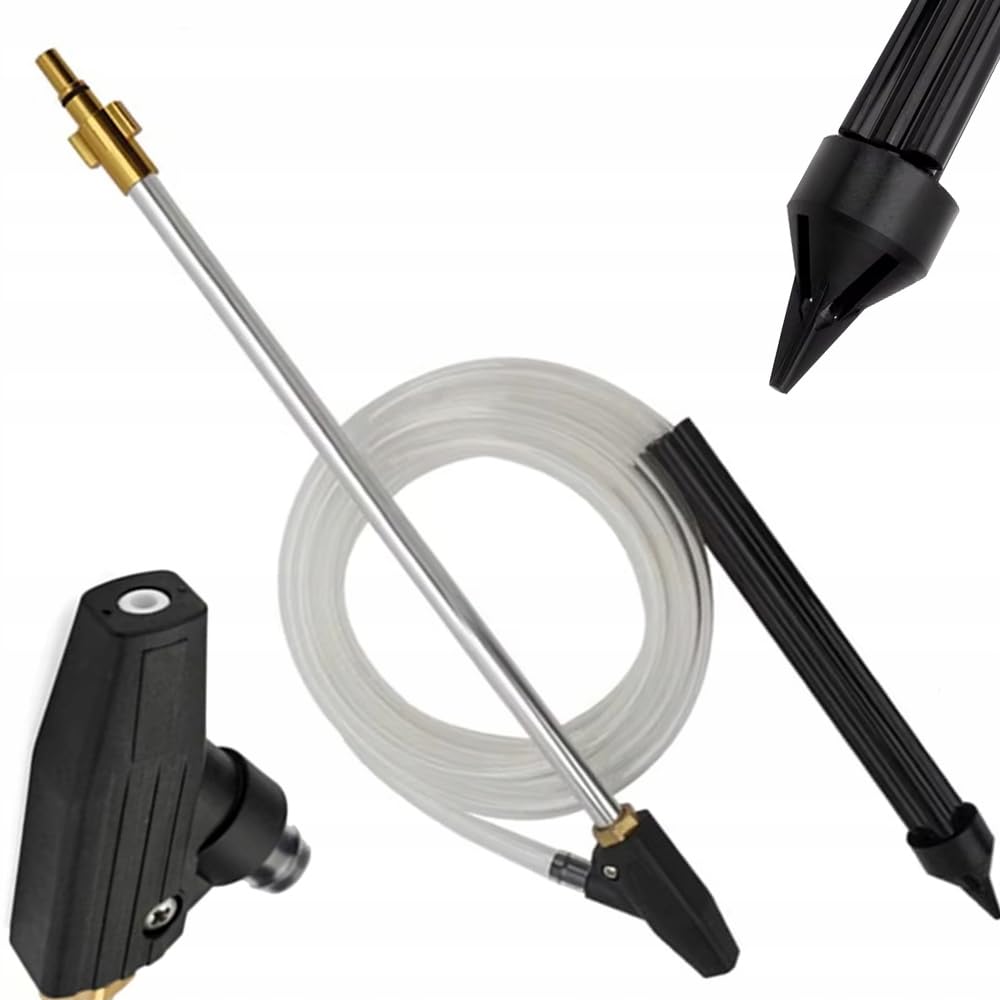 Set Idrosabbiatura con Ugello Ceramico – Tubo 3m, Lancia 460mm, Attacco Ottone | ricambio per idropulitrice Bosch, AR, Michelin, B&D | Accessorio Pulizia Professionale