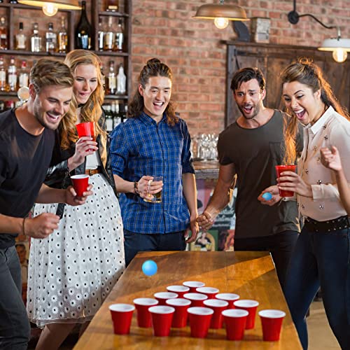 image for Hanaive 100 Pack Table Tennis Balls Multi Colored 40mm Plastic Balls B