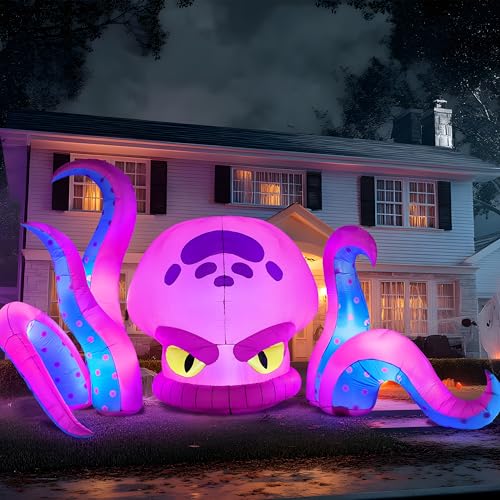 JOYIN 10FT Long Halloween Inflatable Octopus Decoration Octopus with Tentacles Inflatable...